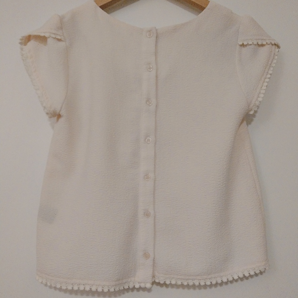 Cute girly white blouse